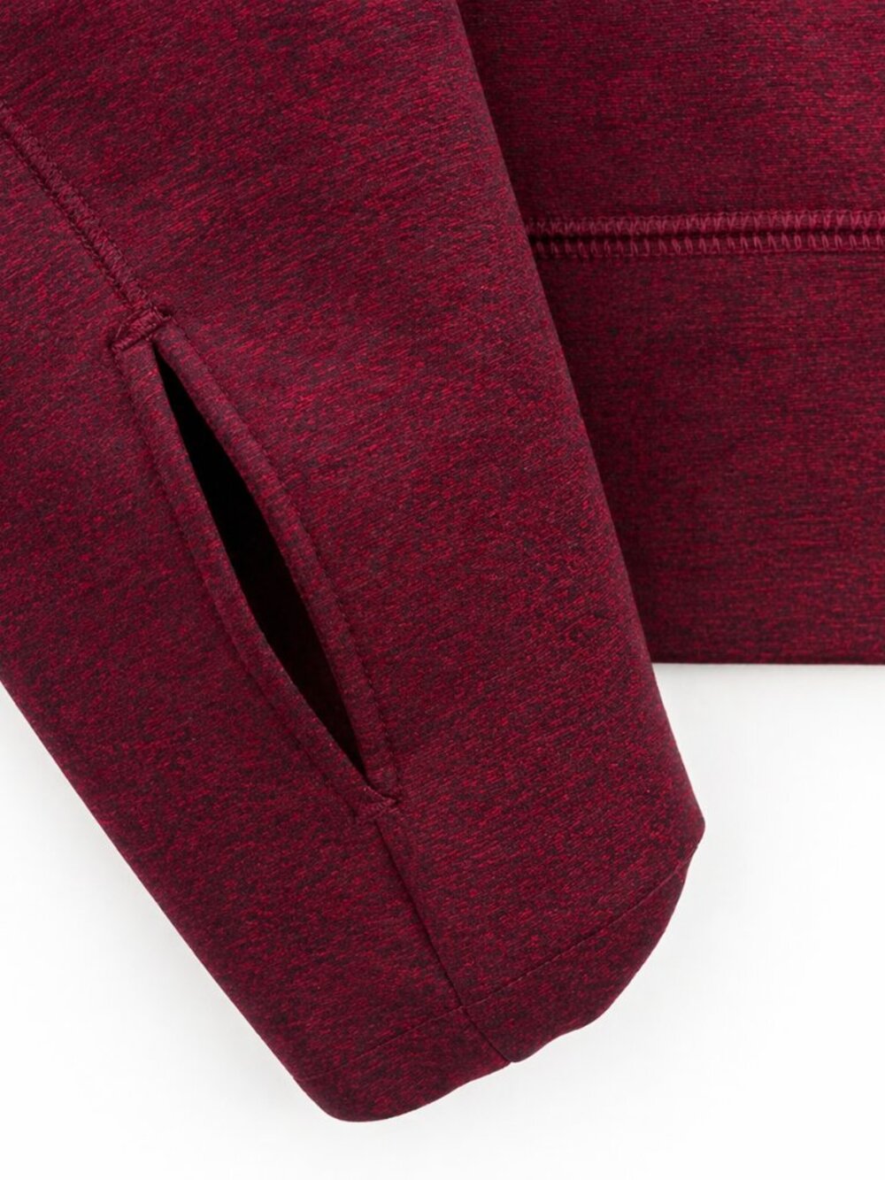 VS PINK 1/4 Zip Sweatshirt Small Burgundy Red Pullover Logo - Picture 4 of 8